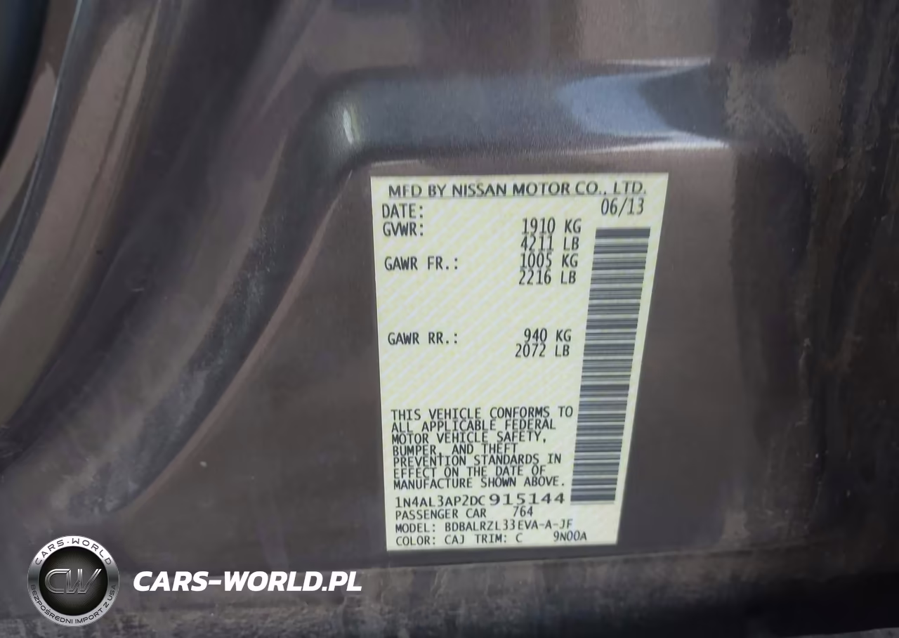 2013 Nissan Altima 2.5 S VIN:1N4AL3AP2DC915144 - 9