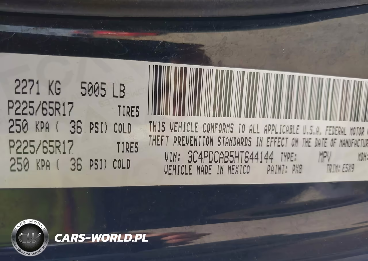 2017 Dodge Journey Se VIN:3C4PDCAB5HT644144 - 9