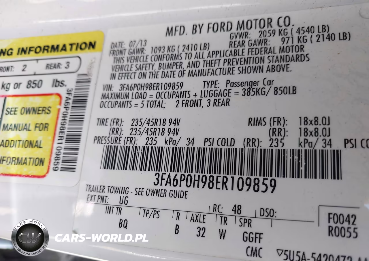 2014 Ford Fusion Se VIN:3FA6P0H98ER109859 - 9