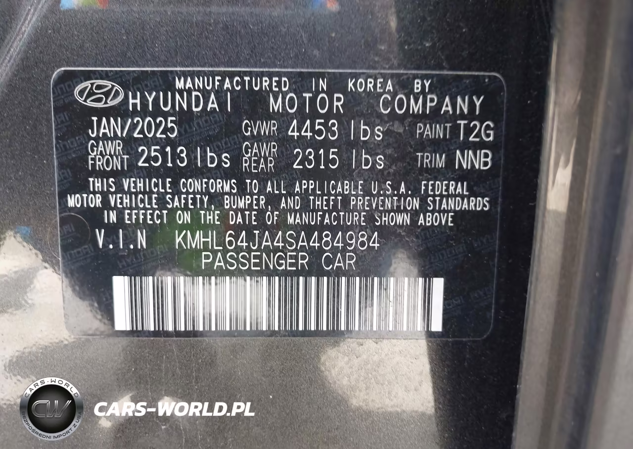 2025 Hyundai Sonata Sel VIN:KMHL64JA4SA484984 - 9