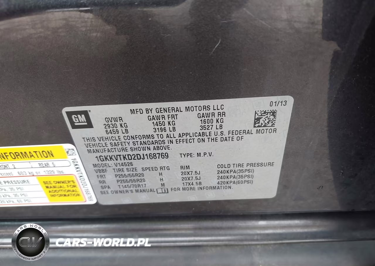 2013 GMC Acadia Denali VIN:1GKKVTKD2DJ168769 - 9