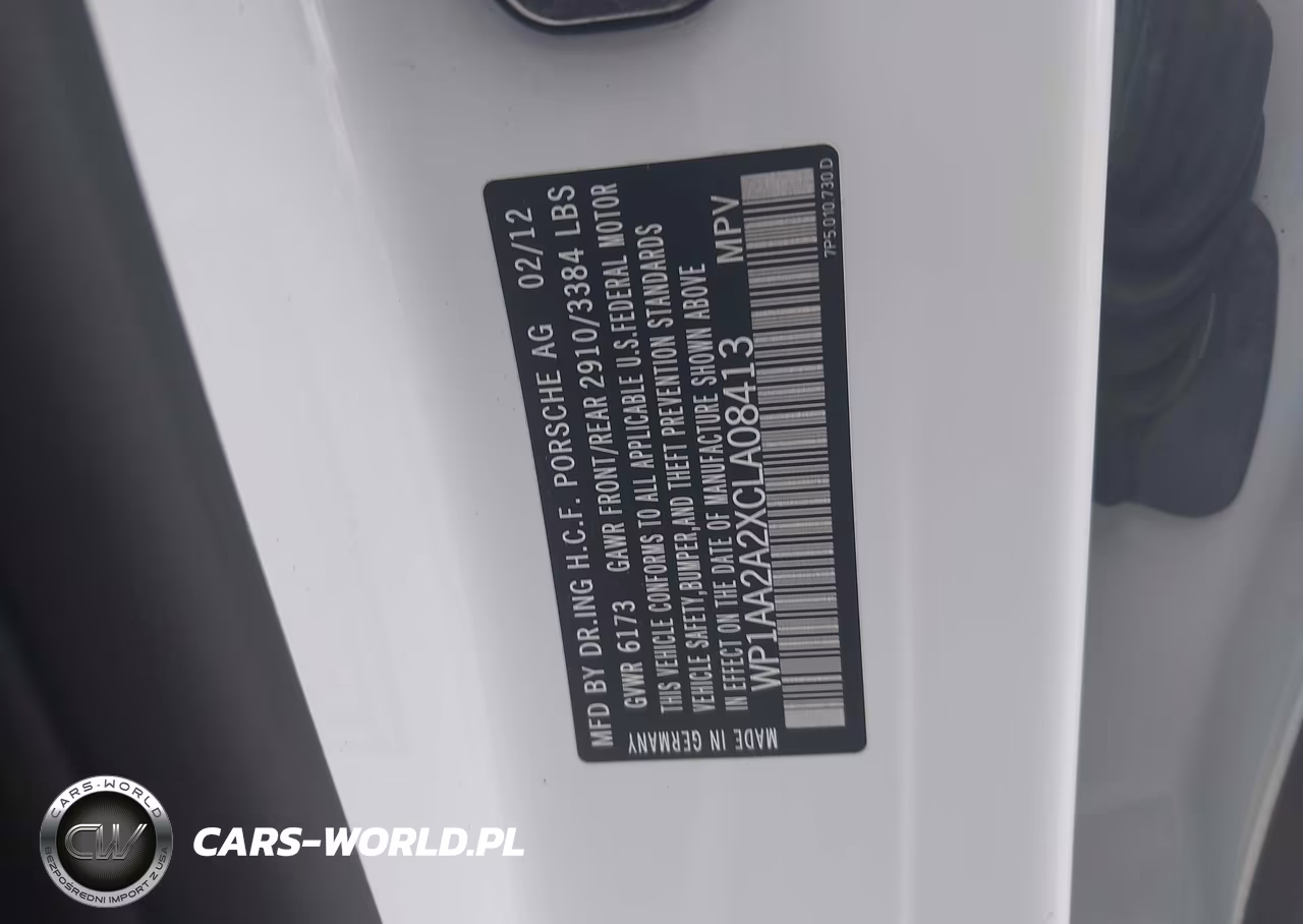 2012 Porsche Cayenne VIN:WP1AA2A2XCLA08413 - 9