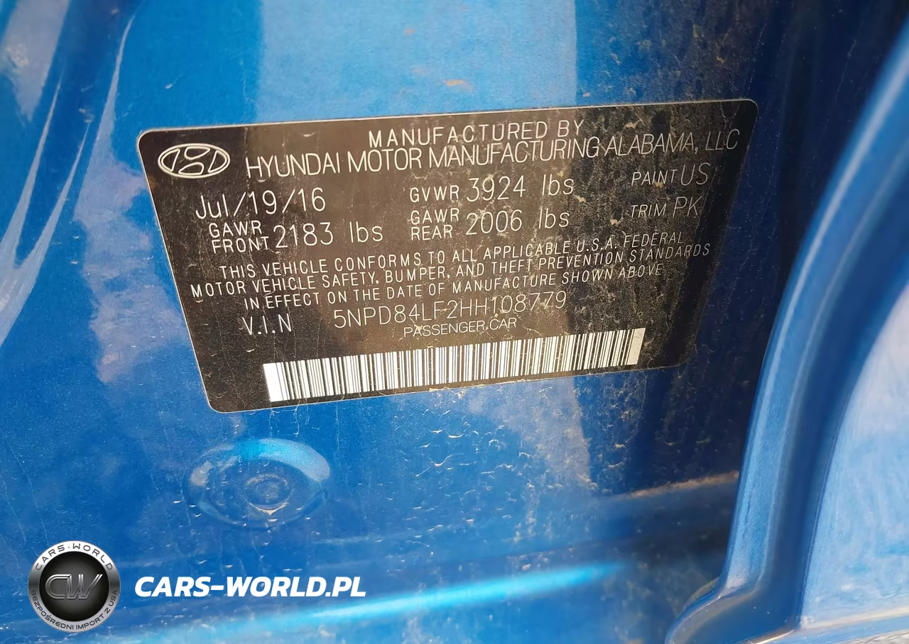 2017 Hyundai Elantra Se VIN:5NPD84LF2HH108779 - 9