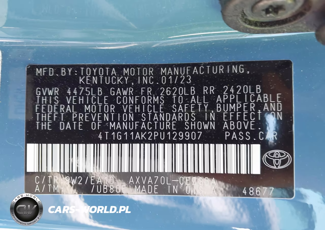2023 Toyota Camry Se VIN:4T1G11AK2PU129907 - 9
