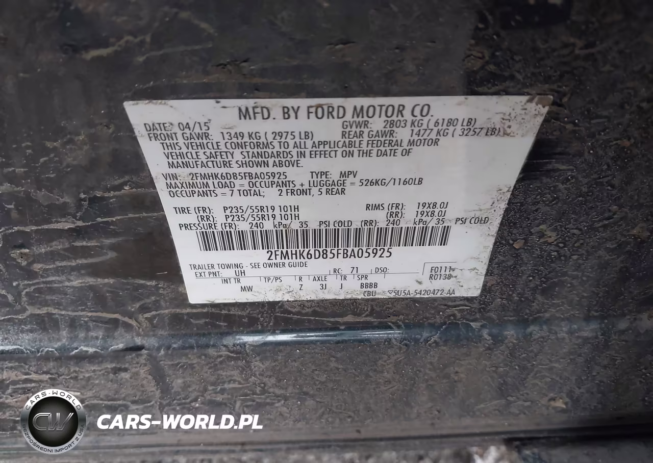 2015 Ford Flex Limited VIN:2FMHK6D85FBA05925 - 9