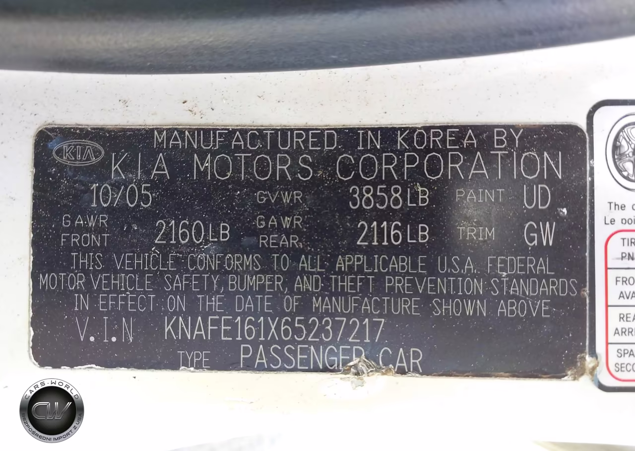 2006 Kia Spectra5 VIN:KNAFE161X65237217 - 9