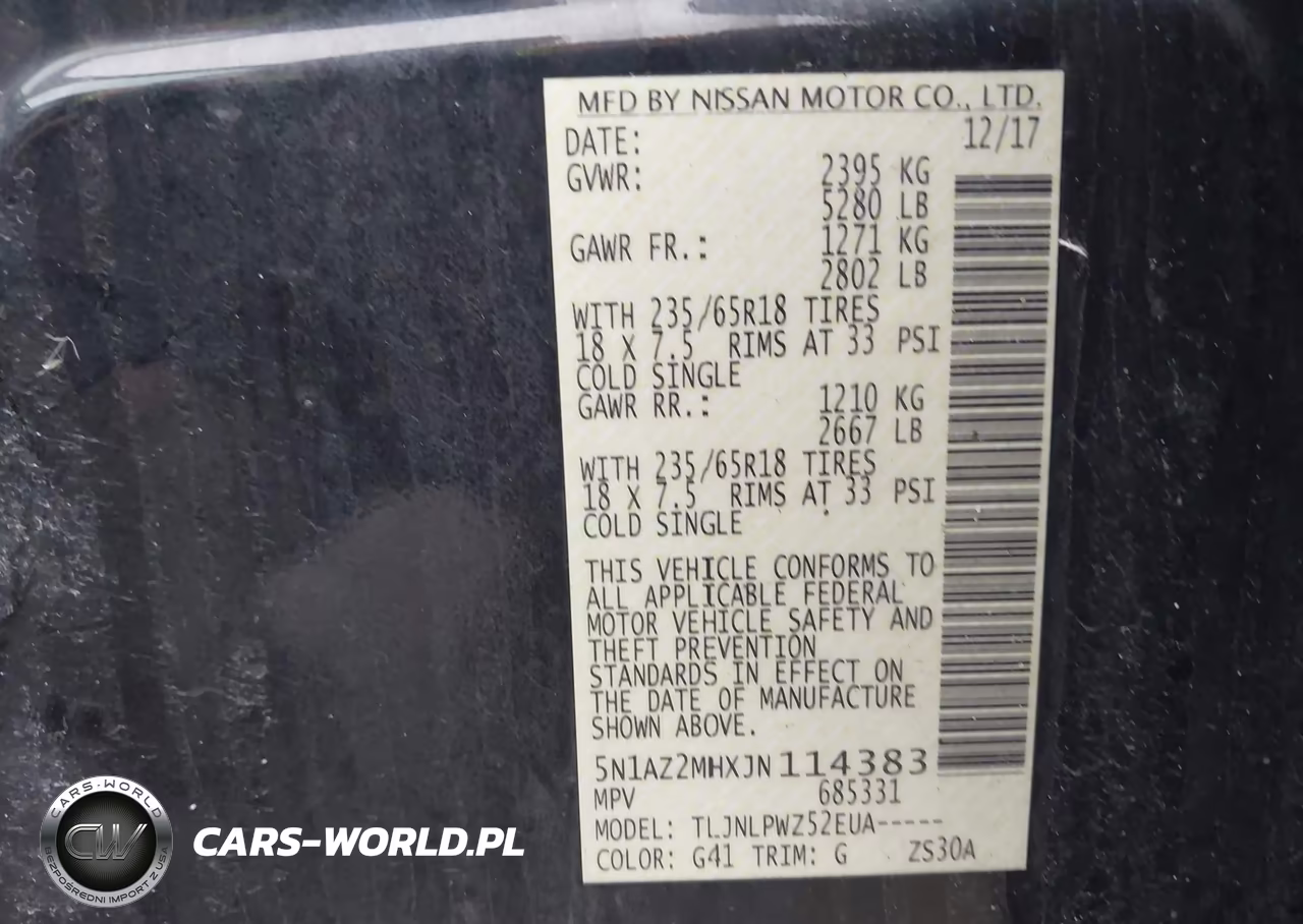 2018 Nissan Murano S VIN:5N1AZ2MHXJN114383 - 9