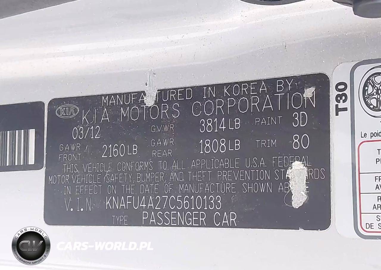 2012 Kia Forte Ex VIN:KNAFU4A27C5610133 - 9