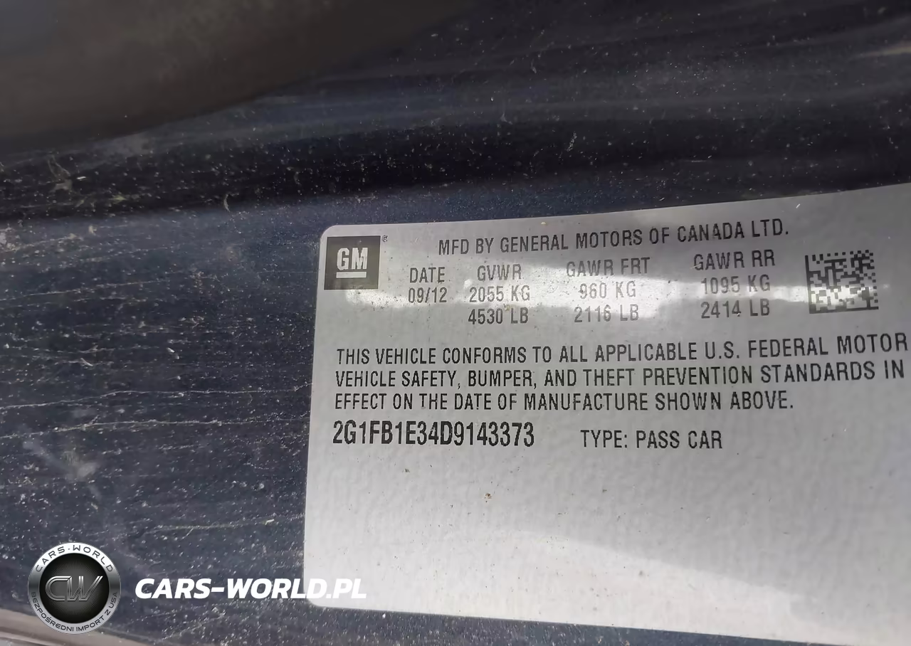 2013 Chevrolet Camaro 1Lt VIN:2G1FB1E34D9143373 - 9