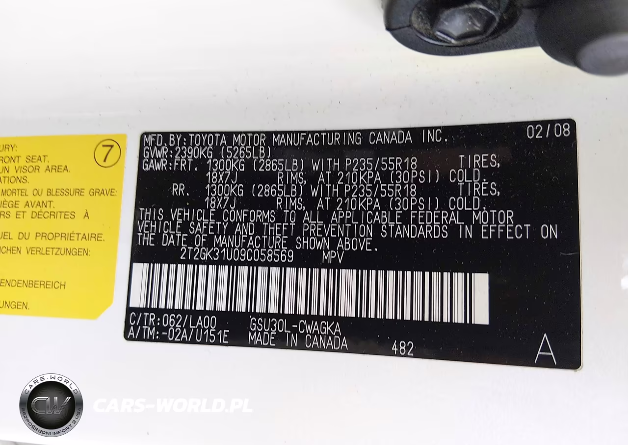 2009 Lexus Rx 350 VIN:2T2GK31U09C058569 - 9