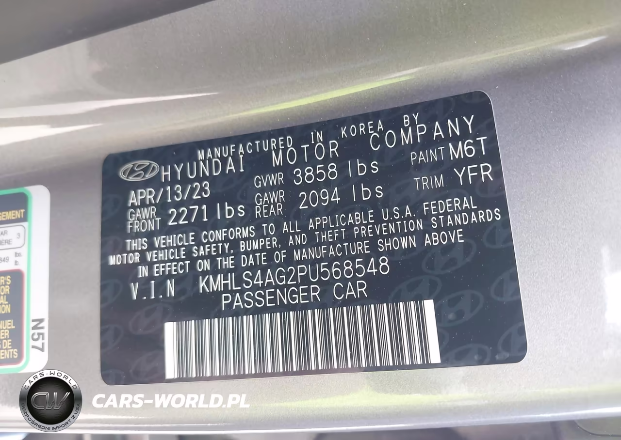2023 Hyundai Elantra Sel VIN:KMHLS4AG2PU568548 - 9