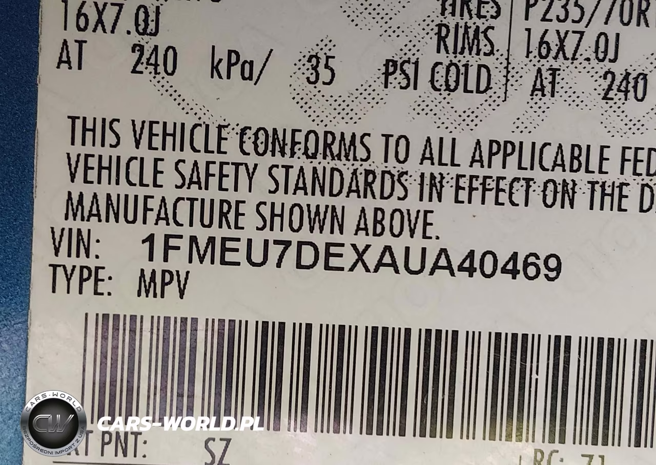 2010 Ford Explorer Xlt VIN:1FMEU7DEXAUA40469 - 9