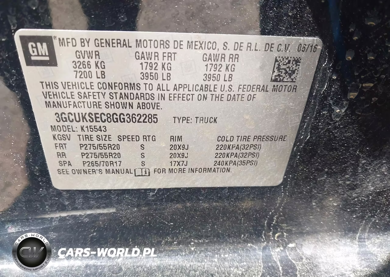2016 Chevrolet Silverado 1500 2Lz VIN:3GCUKSEC8GG362285 - 9