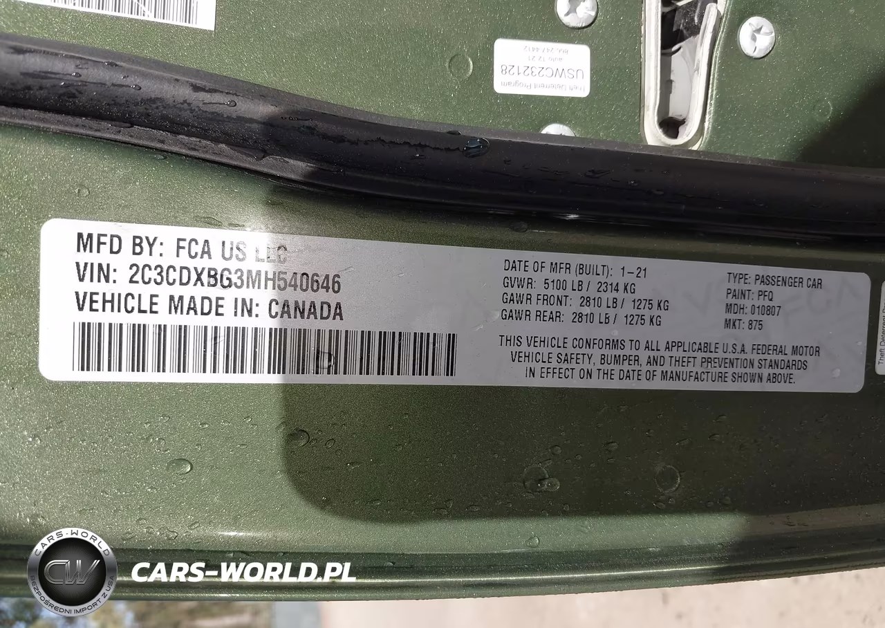 2021 Dodge Charger Sxt Rwd VIN:2C3CDXBG3MH540646 - 9