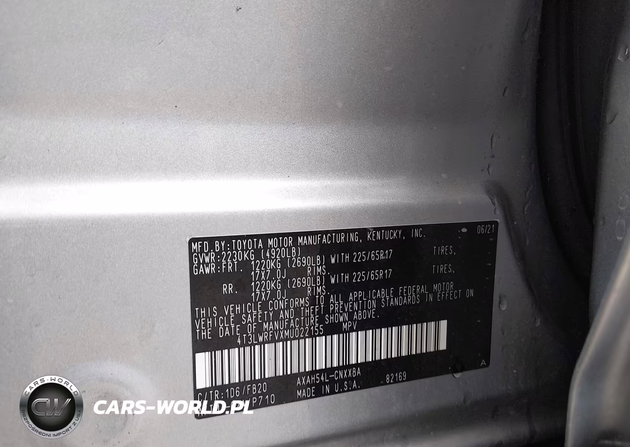 2021 Toyota Rav4 Hybrid Le VIN:4T3LWRFVXMU022155 - 9
