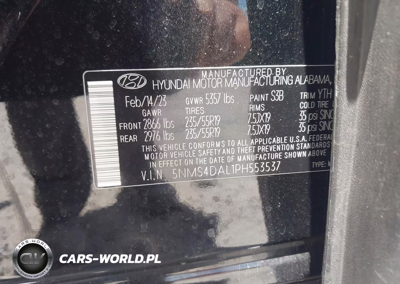 2023 Hyundai Santa Fe Limited VIN:5NMS4DAL1PH553537 - 9