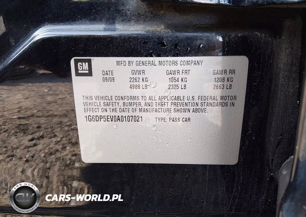 2010 Cadillac Cts Premium VIN:1G6DP5EV0A0107021 - 9