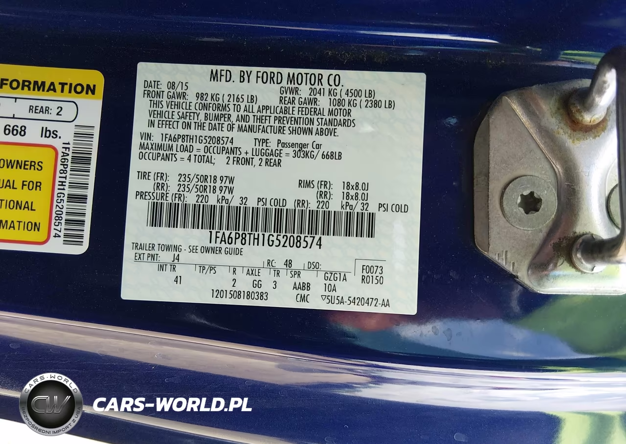 2016 Ford Mustang Ecoboost VIN:1FA6P8TH1G5208574 - 9