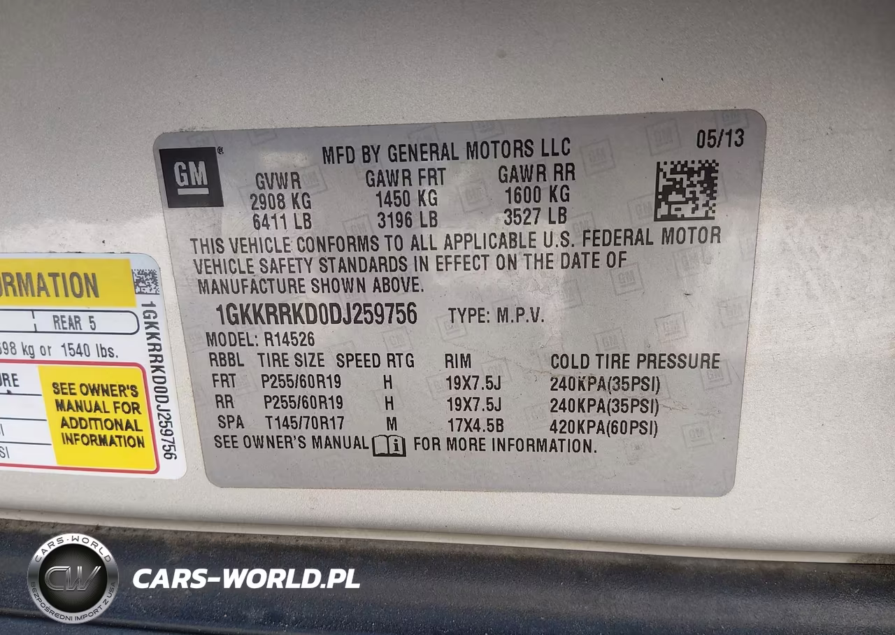 2013 GMC Acadia Slt-1 VIN:1GKKRRKD0DJ259756 - 9