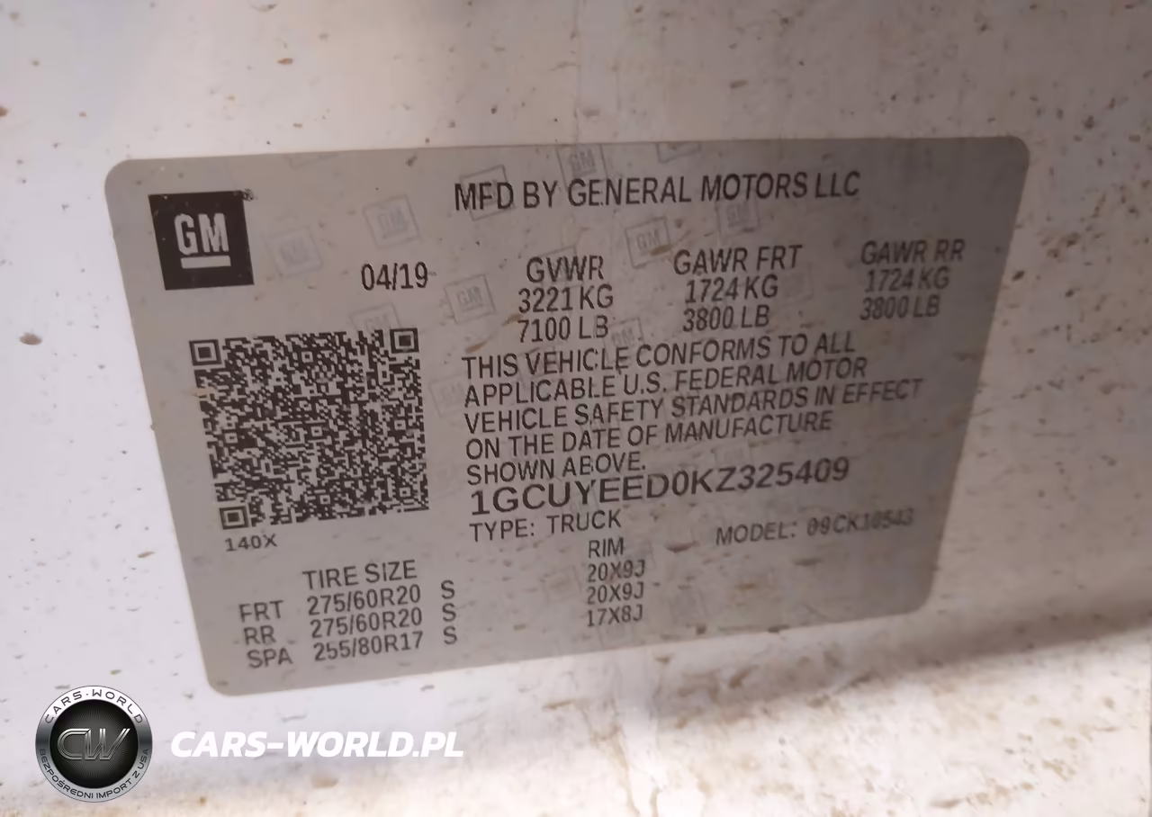2019 Chevrolet Silverado 1500 Rst VIN:1GCUYEED0KZ325409 - 9