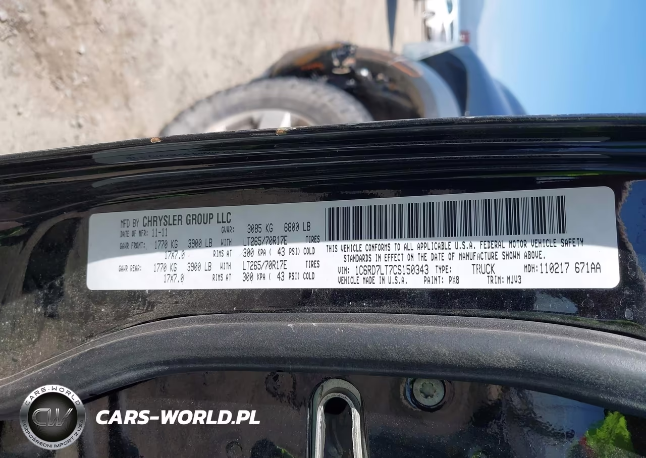 2012 Ram 1500 Slt VIN:1C6RD7LT7CS150343 - 9