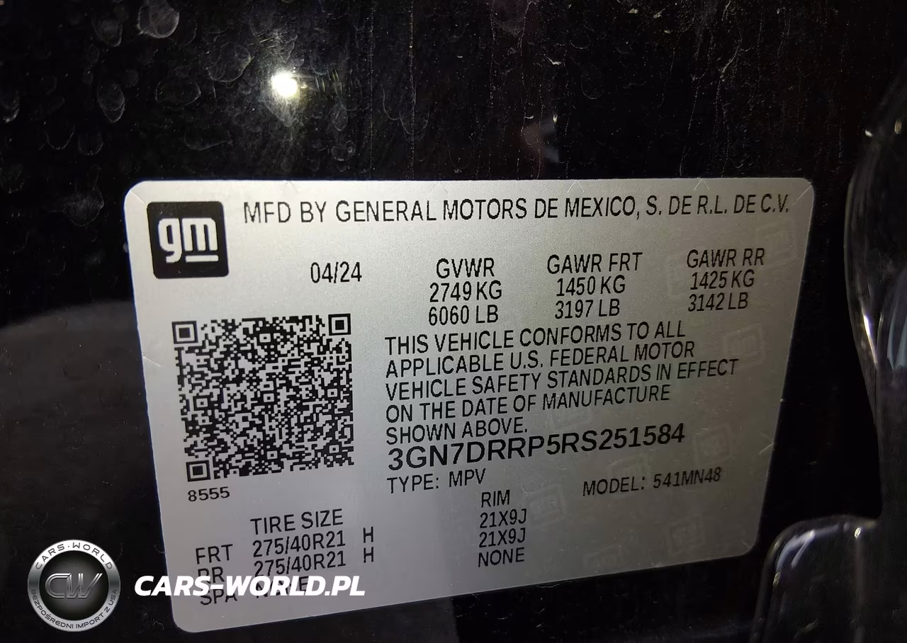 2024 Chevrolet Equinox Ev Rs VIN:3GN7DRRP5RS251584 - 9