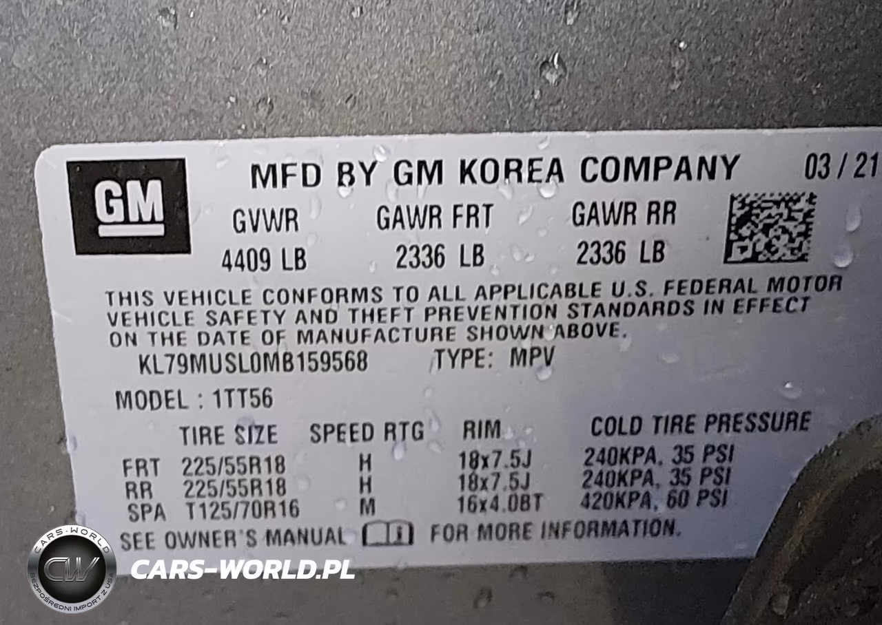 2021 Chevrolet Trailblazer Awd Rs VIN:KL79MUSL0MB159568 - 9