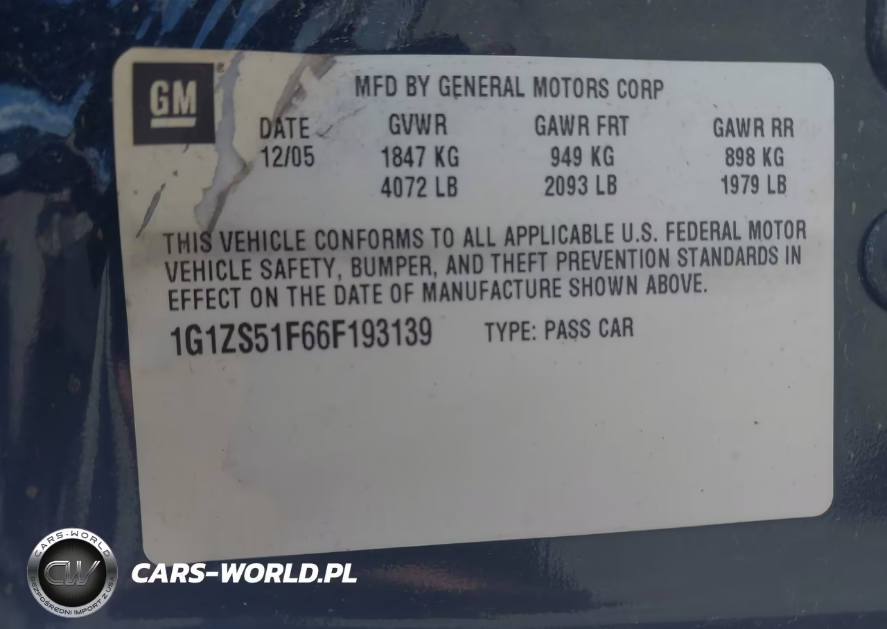 2006 Chevrolet Malibu Ls VIN:1G1ZS51F66F193139 - 9