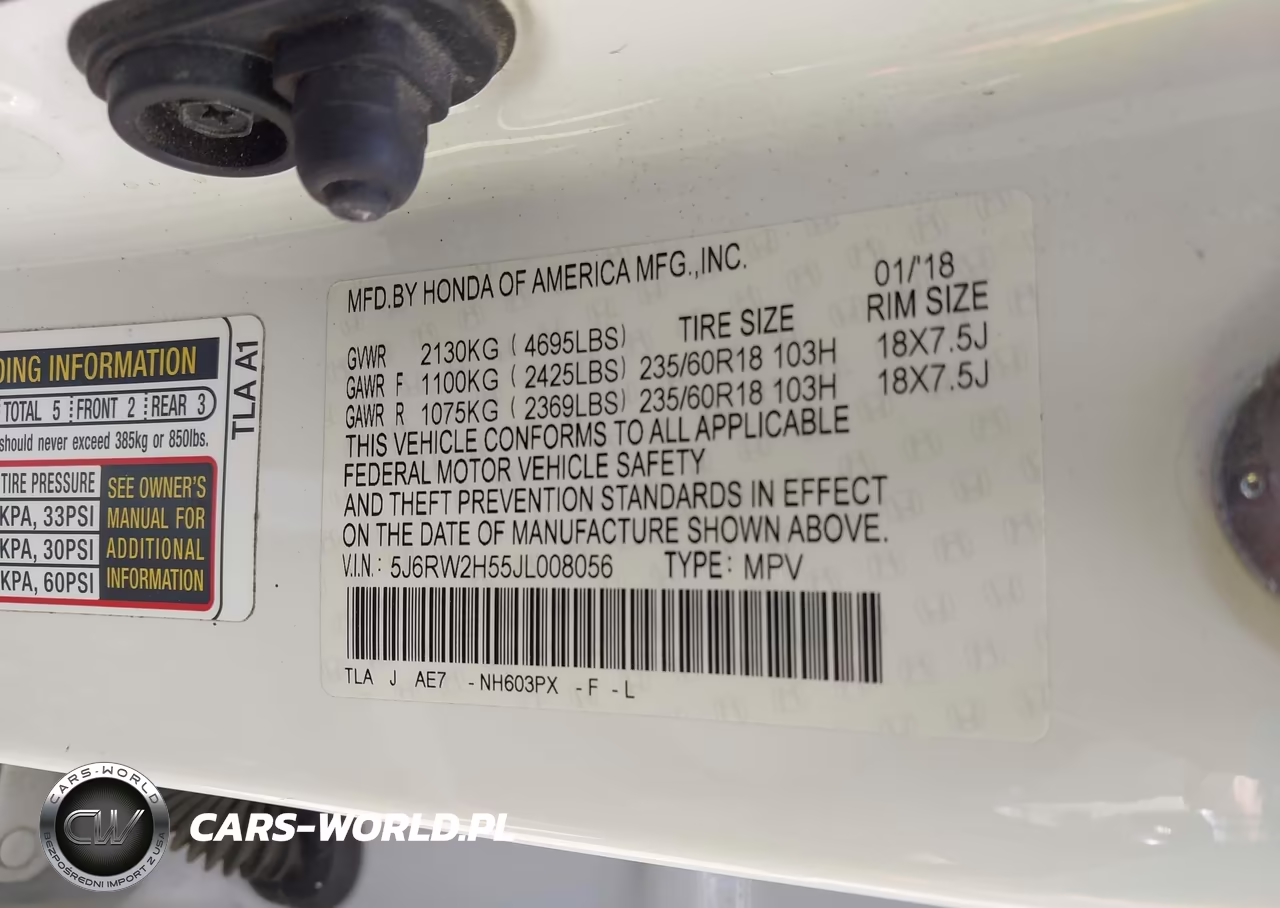 2018 Honda Cr-V Ex VIN:5J6RW2H55JL008056 - 9