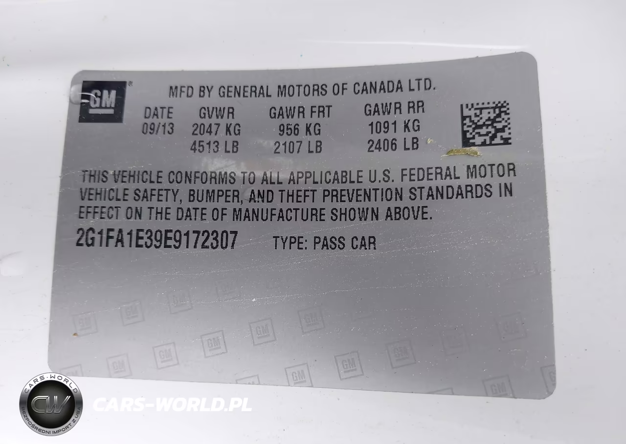 2014 Chevrolet Camaro 2Ls VIN:2G1FA1E39E9172307 - 9