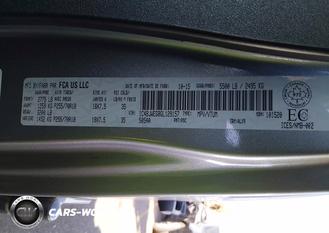 2016 Jeep Wrangler Unlimited Sahara VIN:1C4BJWEG8GL129157 - 9