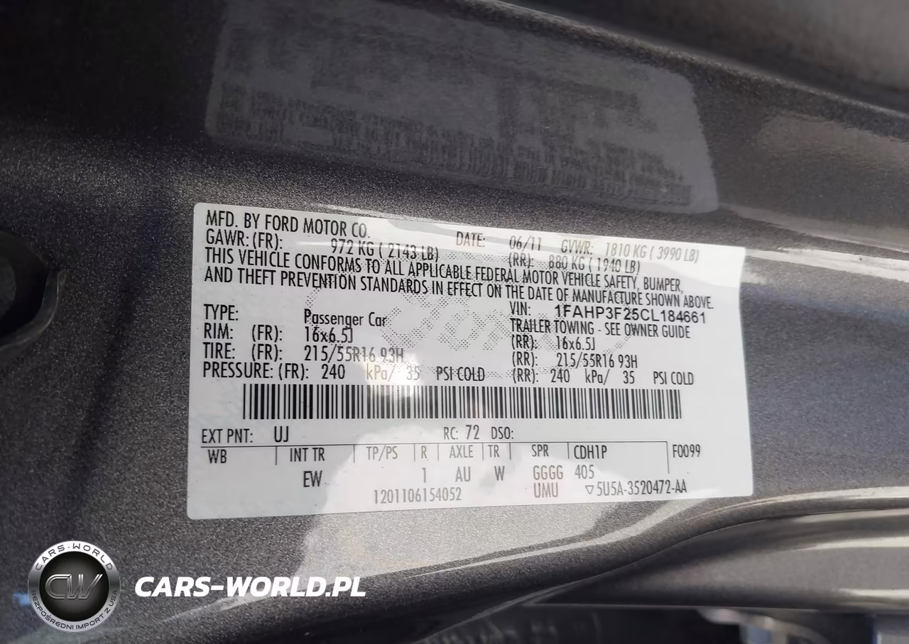 2012 Ford Focus Se VIN:1FAHP3F25CL184661 - 9