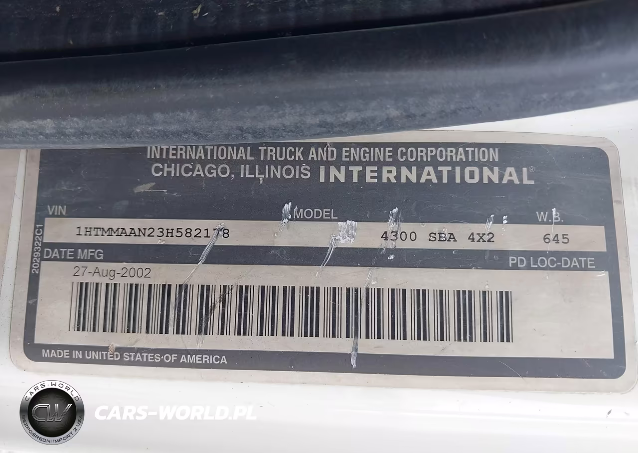 2003 International 4000 4300 VIN:1HTMMAAN23H582178 - 8