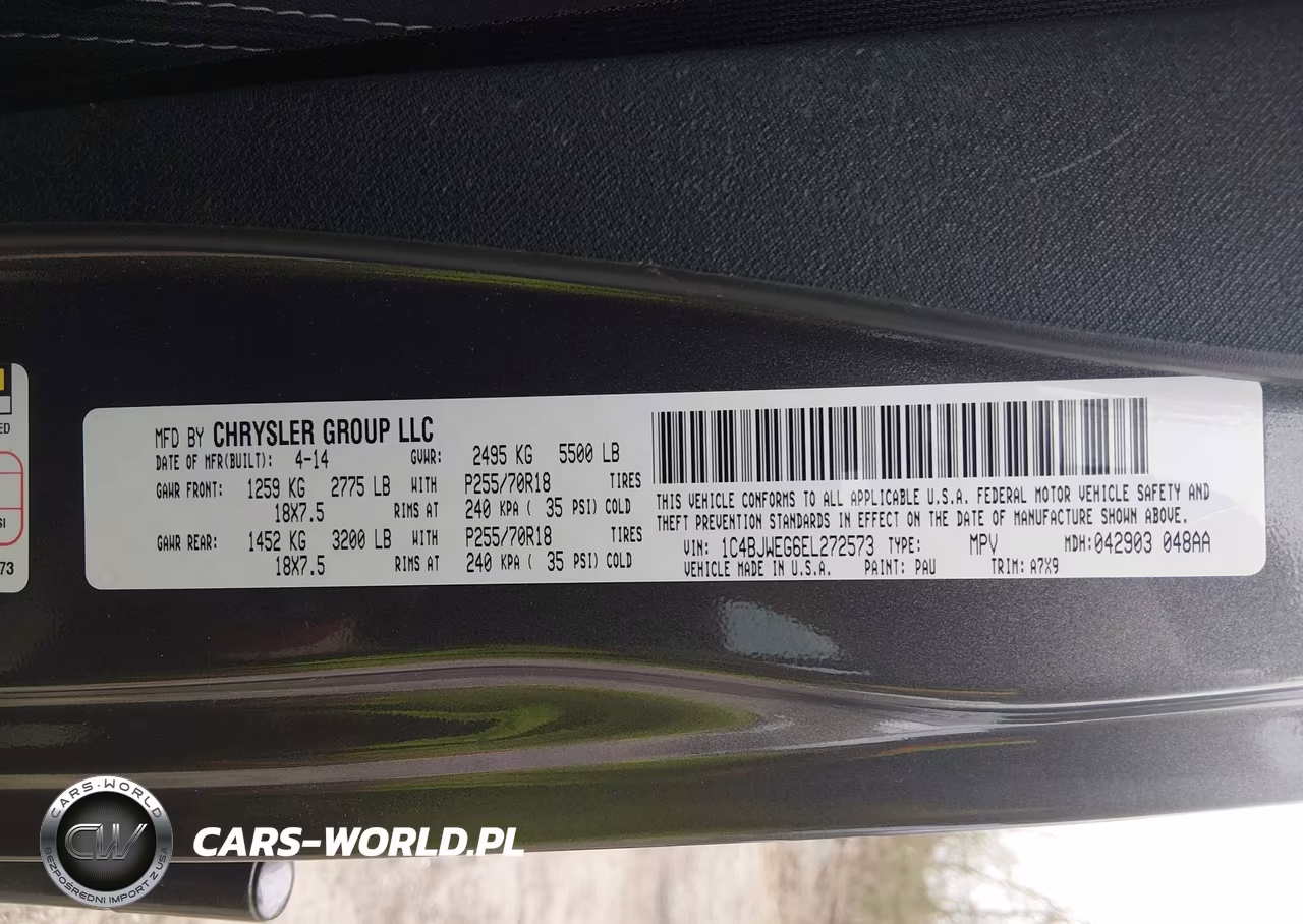 2014 Jeep Wrangler Unlimited Sahara VIN:1C4BJWEG6EL272573 - 9