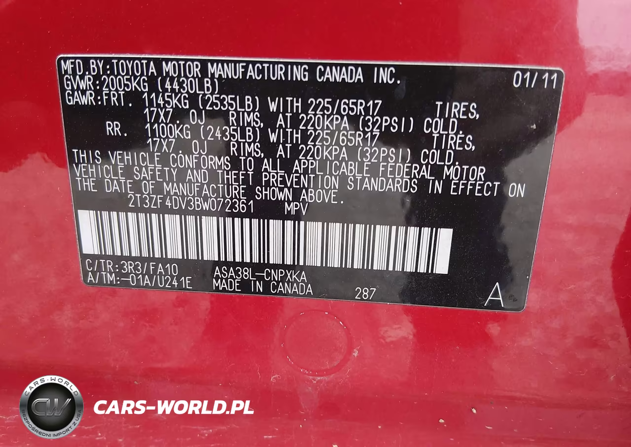 2011 Toyota Rav4 VIN:2T3ZF4DV3BW072361 - 9