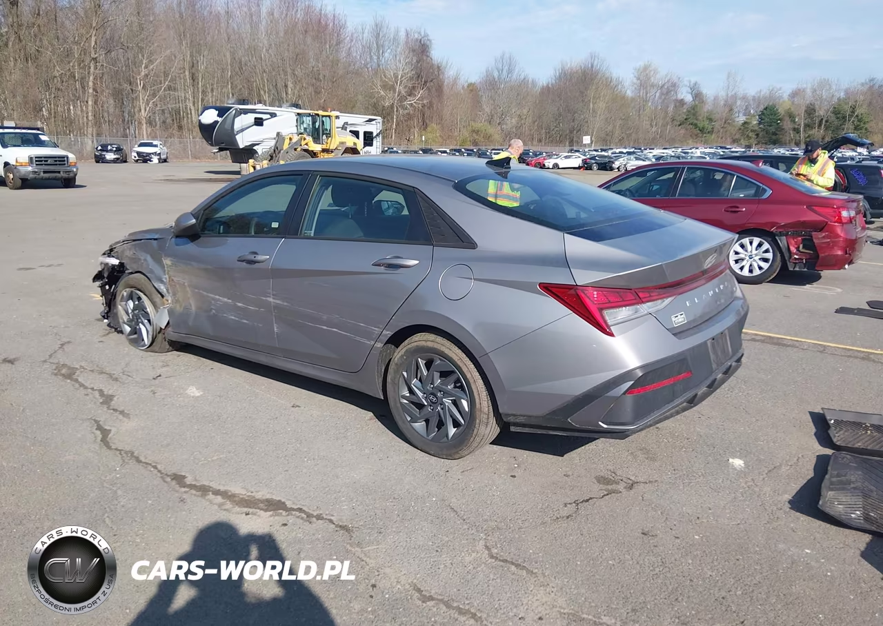 2025 Hyundai Elantra Hybrid Blue VIN:KMHLM4DJ2SU161694 - 3