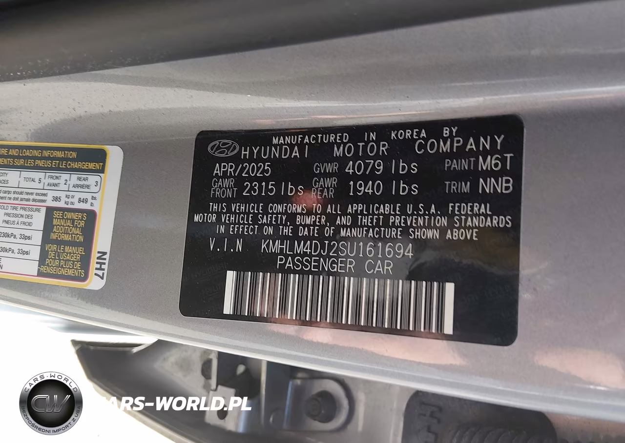 2025 Hyundai Elantra Hybrid Blue VIN:KMHLM4DJ2SU161694 - 9