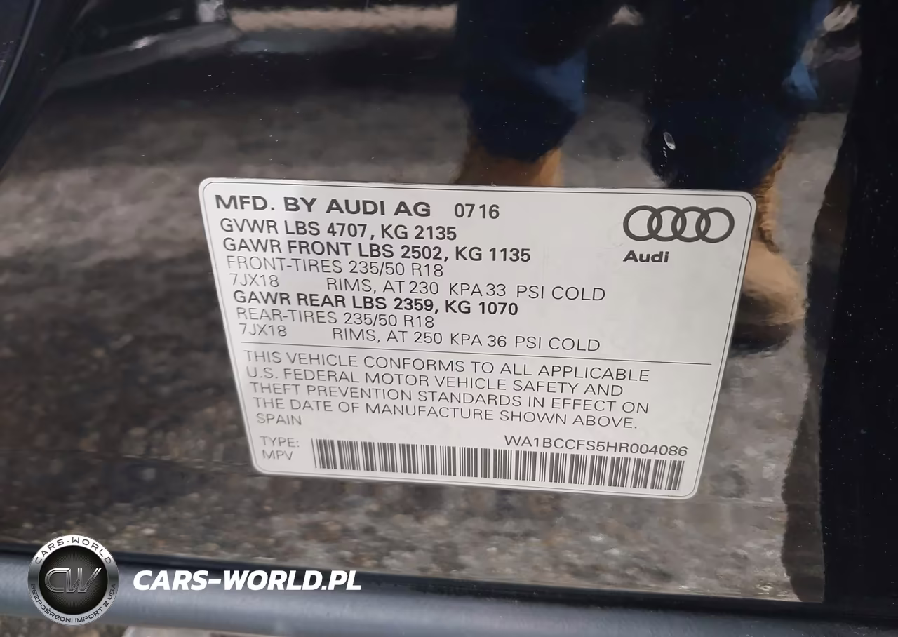 2017 Audi Q3 2.0T Premium VIN:WA1BCCFS5HR004086 - 9