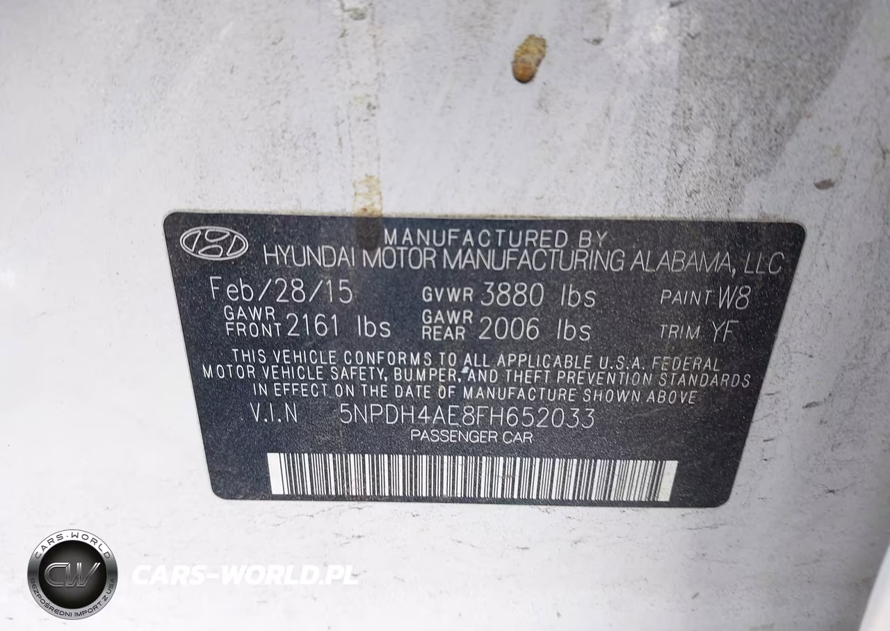 2015 Hyundai Elantra Se VIN:5NPDH4AE8FH652033 - 9