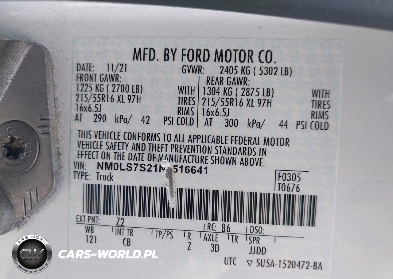 2022 Ford Transit Connect Xl VIN:NM0LS7S21N1516641 - 9