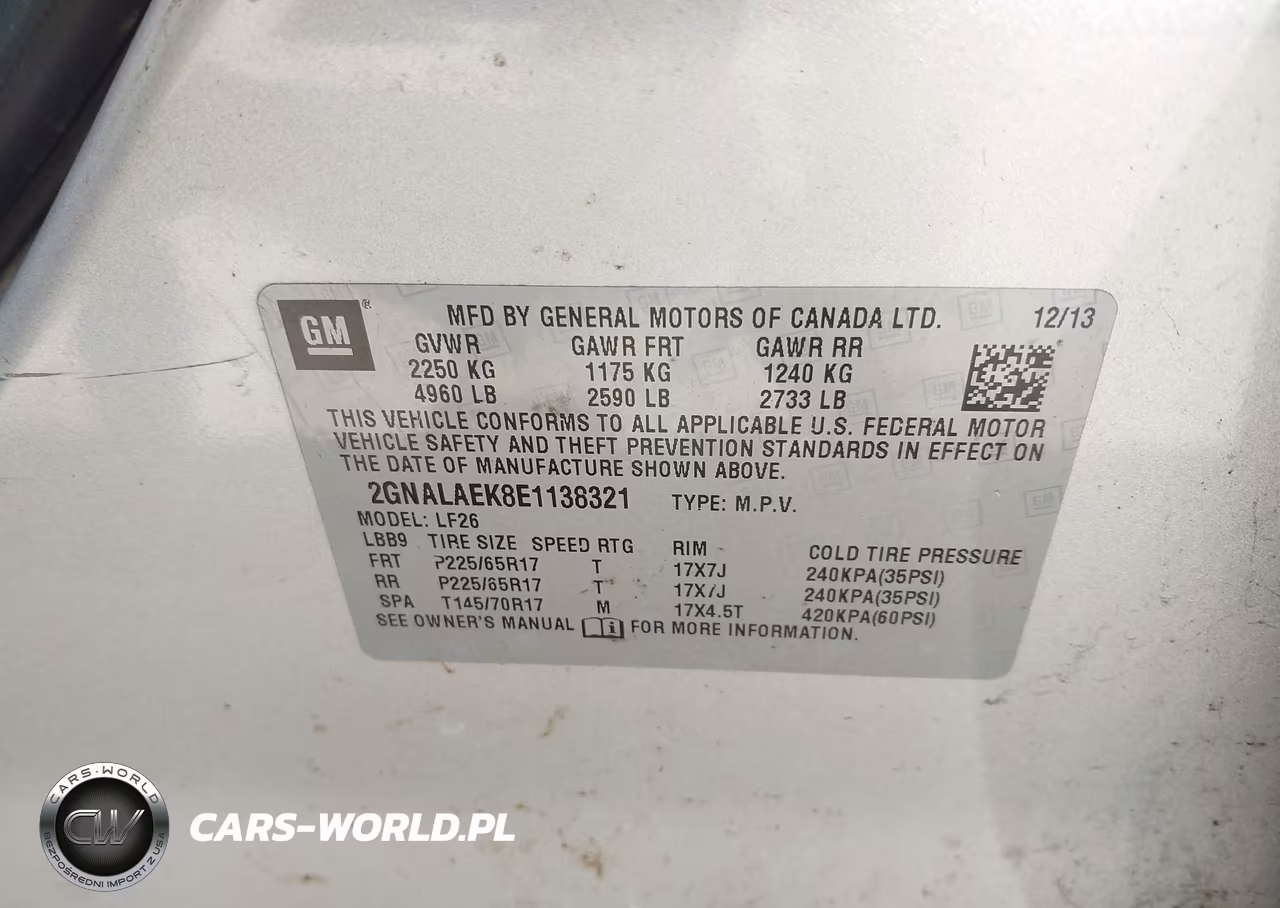 2014 Chevrolet Equinox Ls VIN:2GNALAEK8E1138321 - 9
