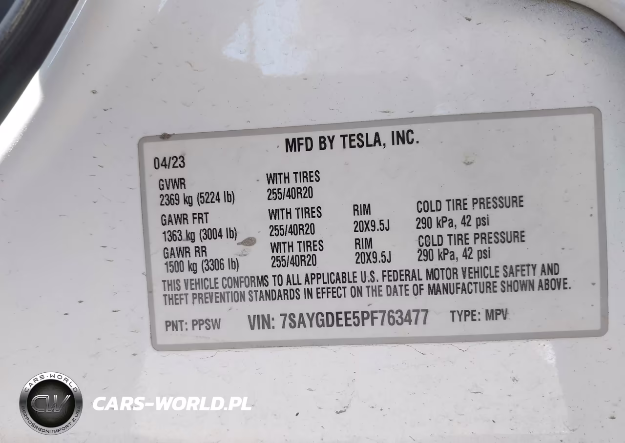 2023 Tesla Model Y Awd-Long Range Dual Motor All-Wheel Drive VIN:7SAYGDEE5PF763477 - 9
