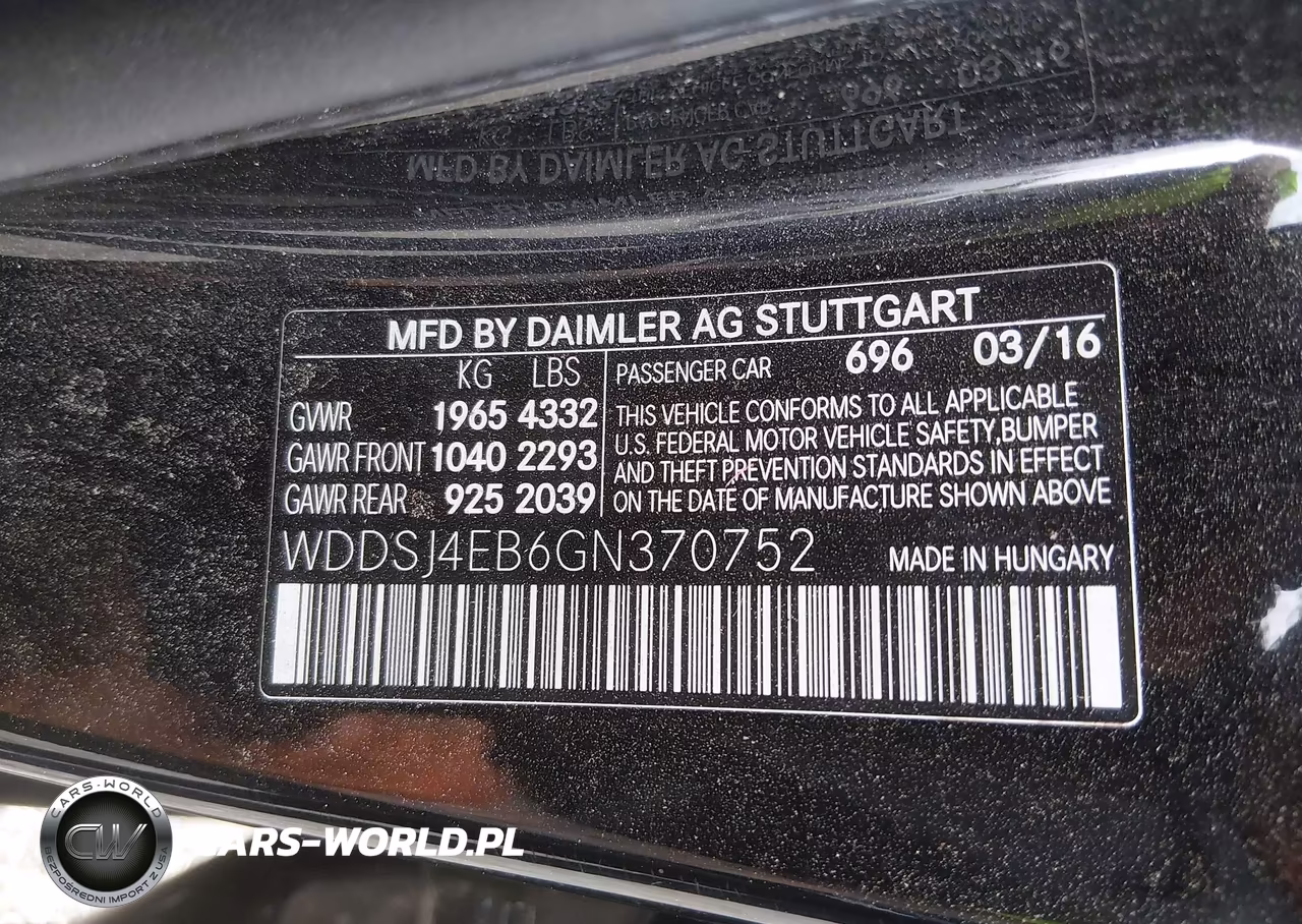 2016 Mercedes-Benz Cla 250 VIN:WDDSJ4EB6GN370752 - 9