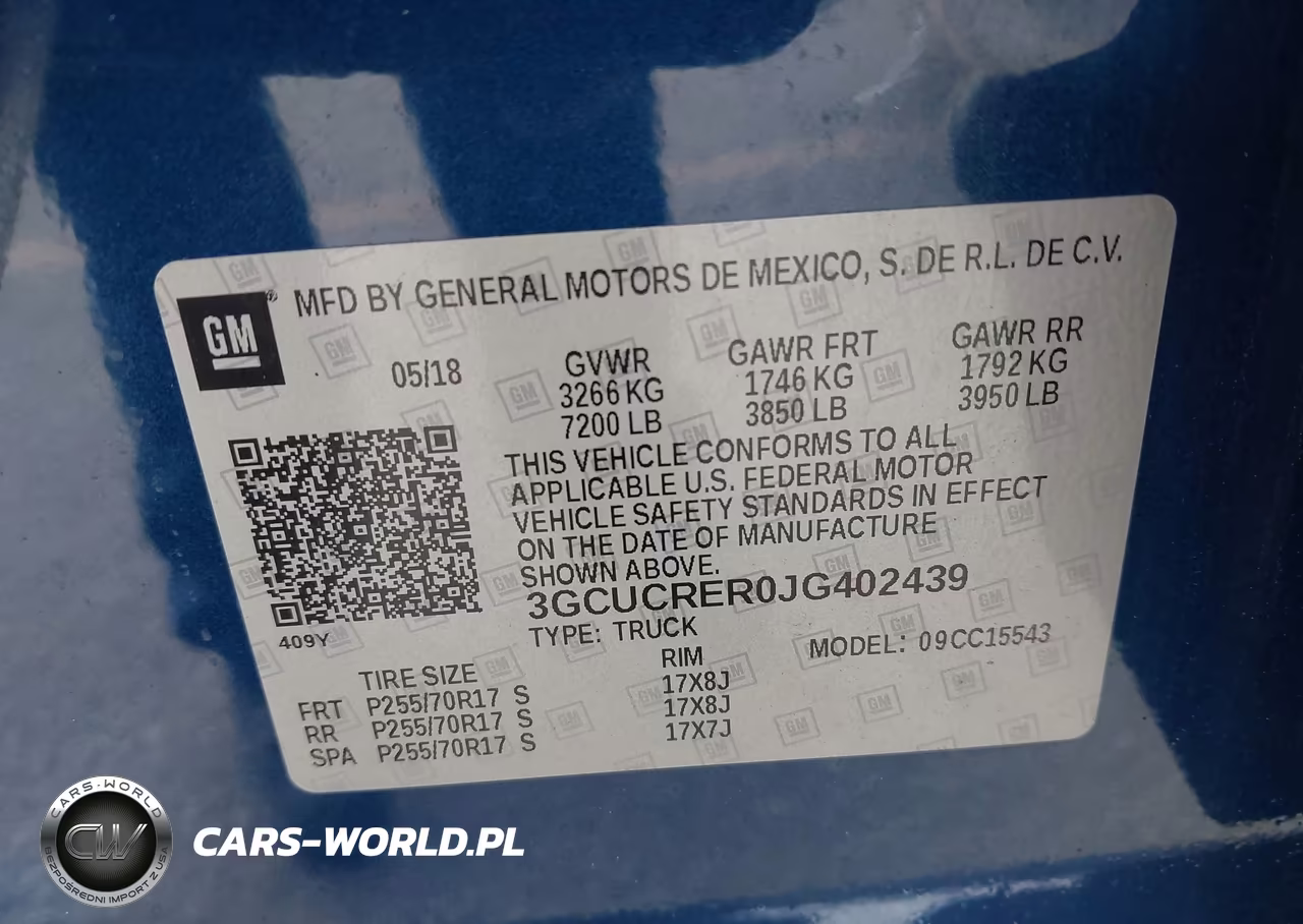 2018 Chevrolet Silverado 1500 1Lt VIN:3GCUCRER0JG402439 - 9