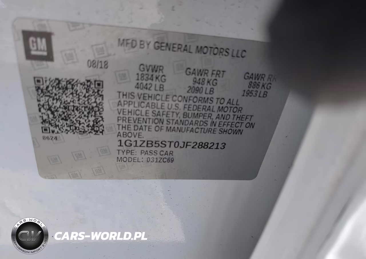 2018 Chevrolet Malibu 1Ls VIN:1G1ZB5ST0JF288213 - 9