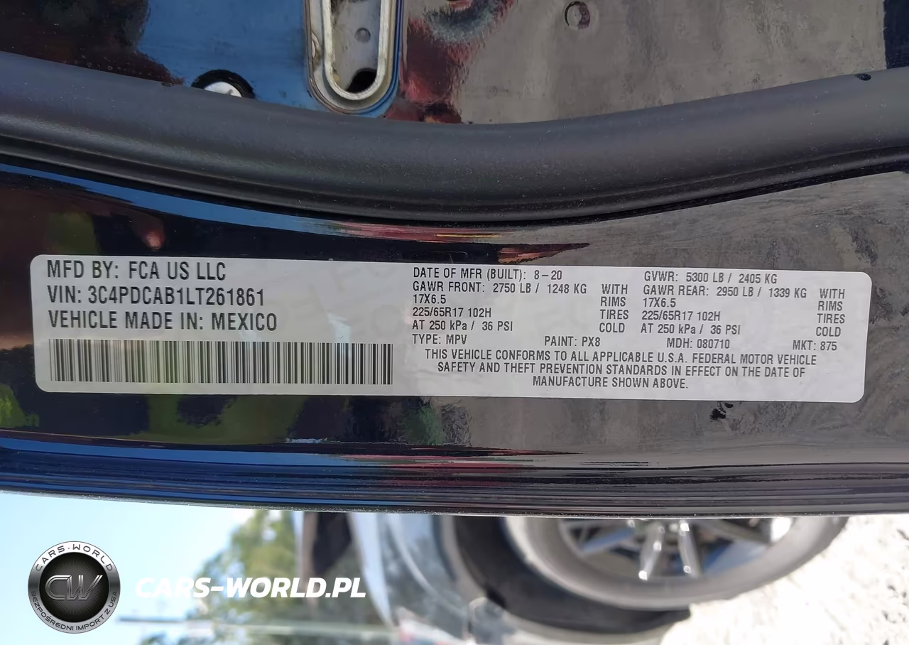 2020 Dodge Journey Se Value VIN:3C4PDCAB1LT261861 - 9