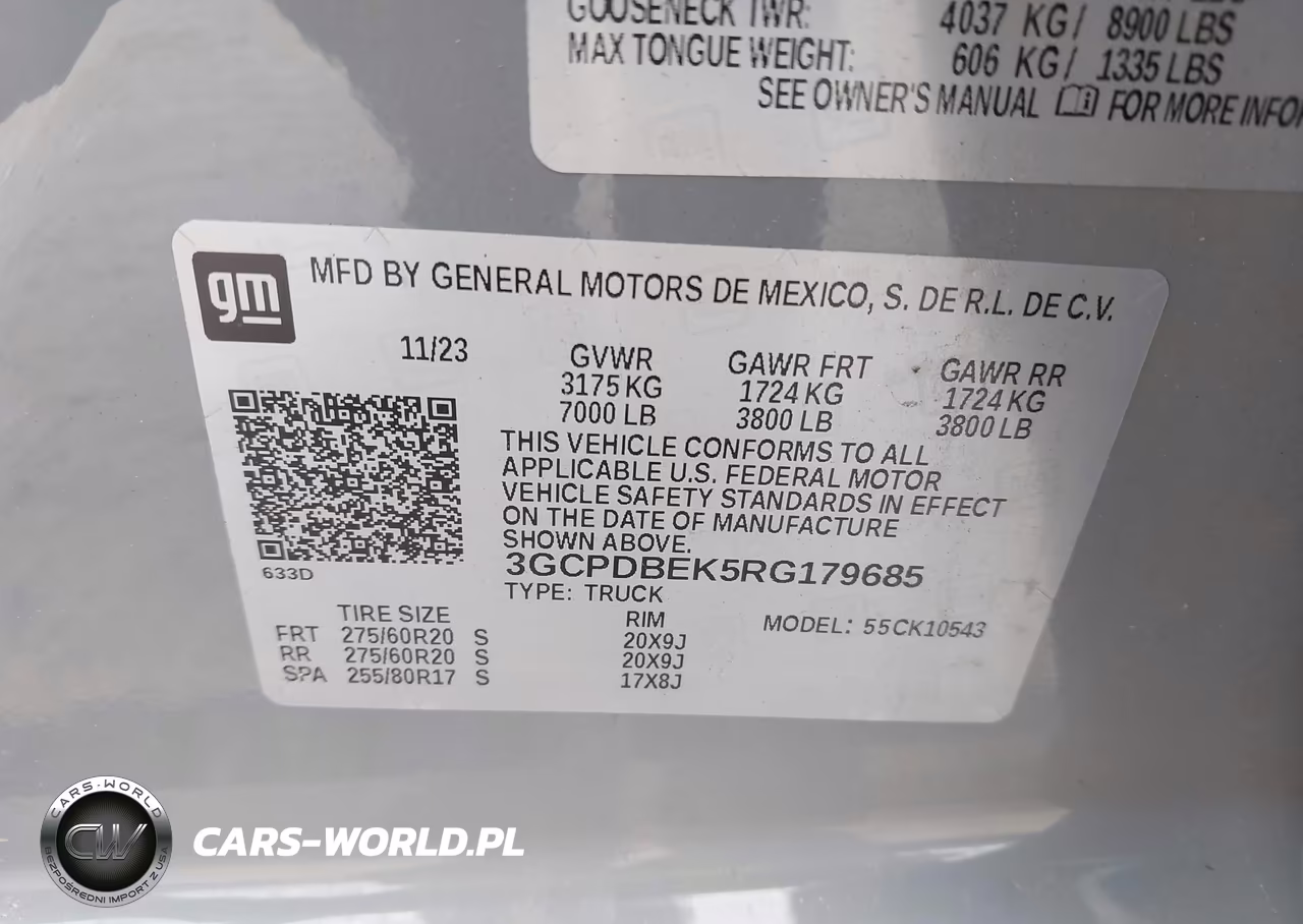 2024 Chevrolet Silverado 1500 4Wd Short Bed Custom VIN:3GCPDBEK5RG179685 - 9