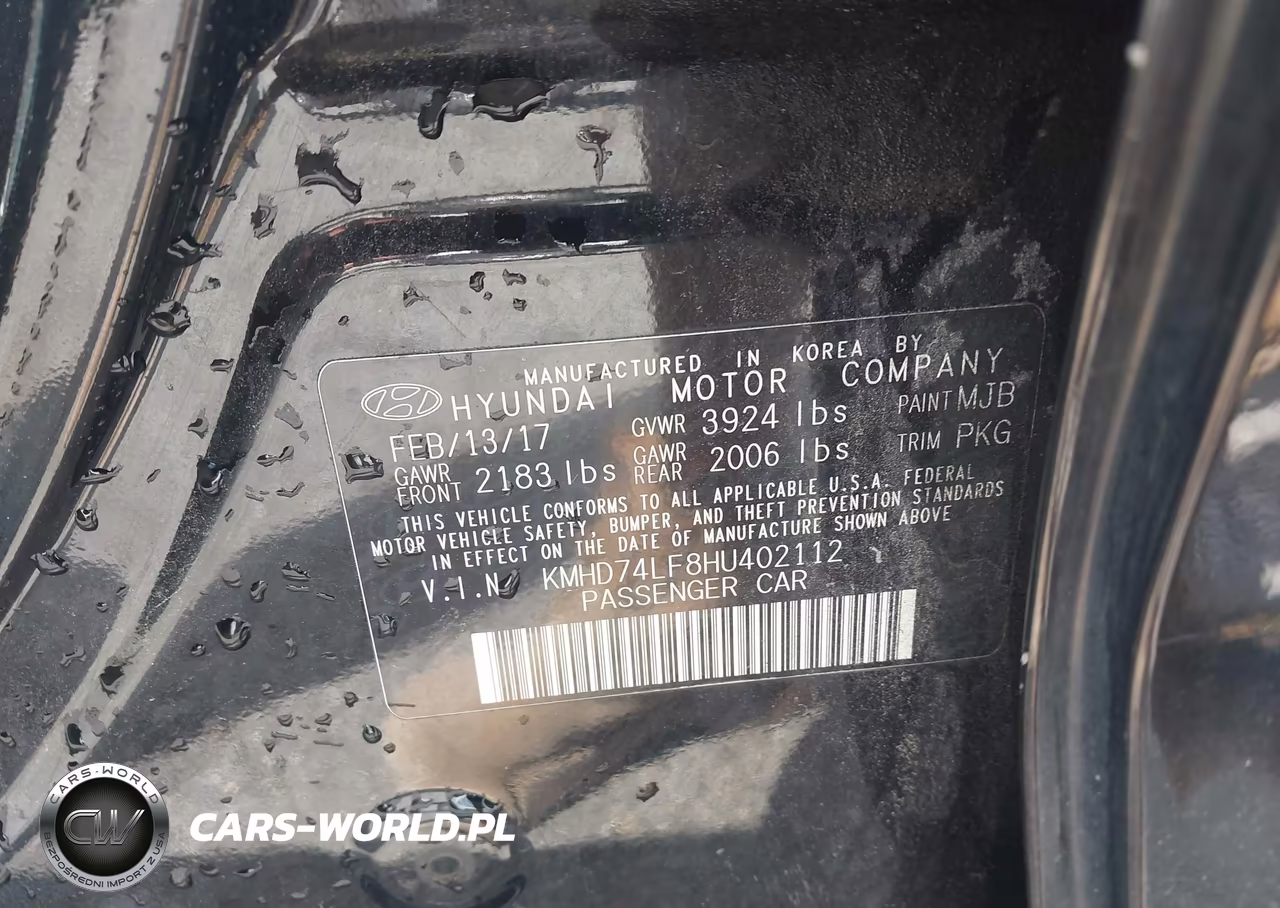 2017 Hyundai Elantra Se VIN:KMHD74LF8HU402112 - 9
