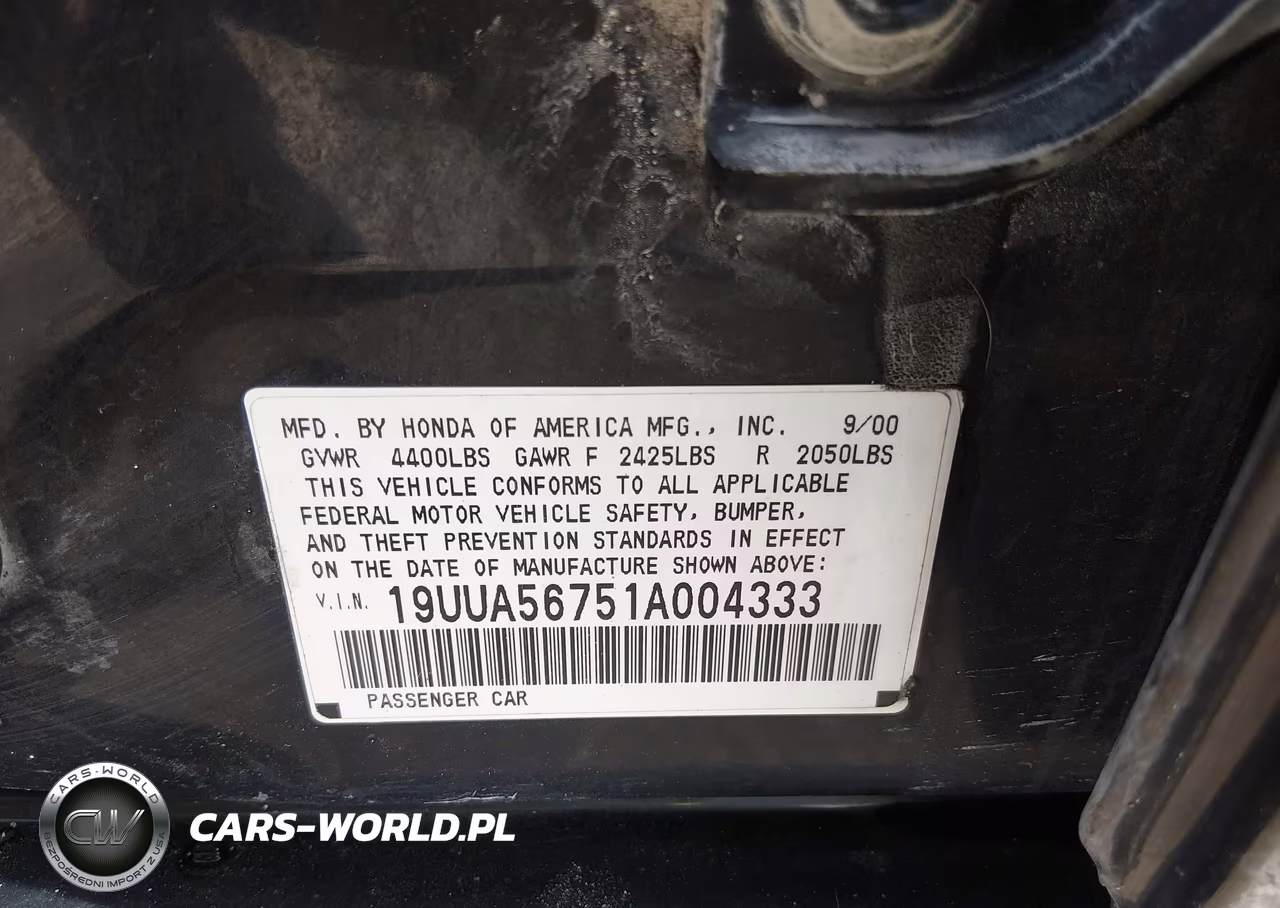2001 Acura Tl 3.2 VIN:19UUA56751A004333 - 9