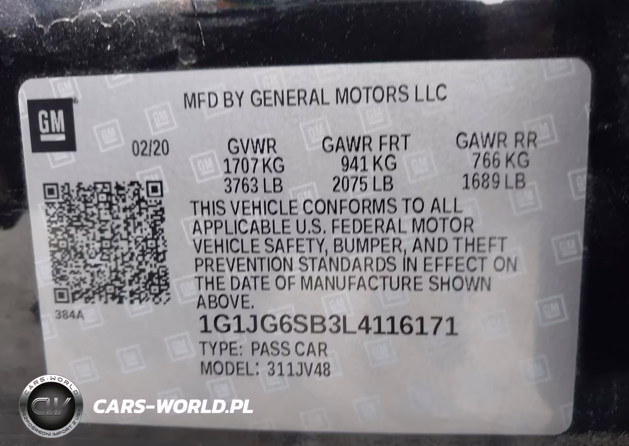 2020 Chevrolet Sonic Fwd 1Fl 5-Door VIN:1G1JG6SB3L4116171 - 9